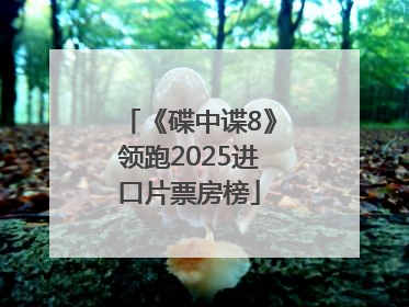 《碟中谍8》领跑2025进口片票房榜