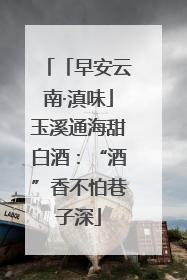 「早安云南·滇味」玉溪通海甜白酒：“酒”香不怕巷子深