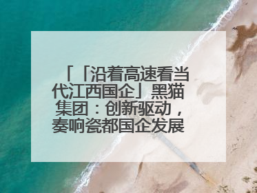 「沿着高速看当代江西国企」黑猫集团：创新驱动，奏响瓷都国企发展新乐章