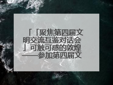 「聚焦第四届文明交流互鉴对话会」可触可感的敦煌——参加第四届文明交流互鉴对话会的外宾参观上元市集