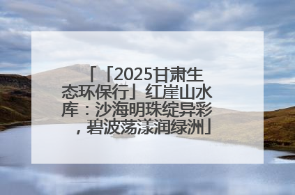 「2025甘肃生态环保行」红崖山水库：沙海明珠绽异彩，碧波荡漾润绿洲