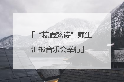 “粽夏弦诗”师生汇报音乐会举行