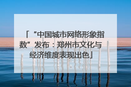 “中国城市网络形象指数”发布：郑州市文化与经济维度表现出色