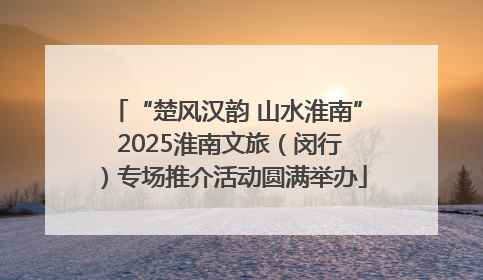 “楚风汉韵 山水淮南” 2025淮南文旅（闵行）专场推介活动圆满举办