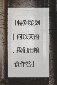 特别策划｜何以天府，我们用粮食作答