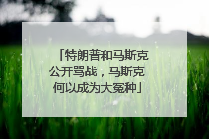 特朗普和马斯克公开骂战，马斯克何以成为大冤种