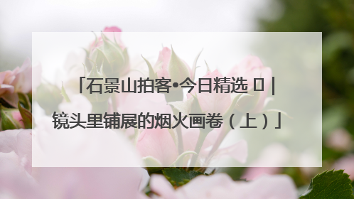 石景山拍客•今日精选 ㉓｜镜头里铺展的烟火画卷（上）