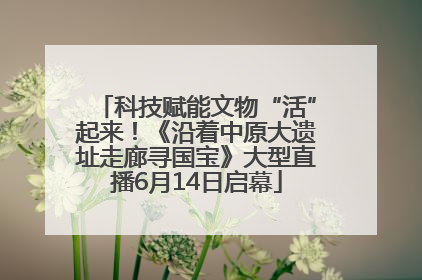 科技赋能文物“活”起来！《沿着中原大遗址走廊寻国宝》大型直播6月14日启幕