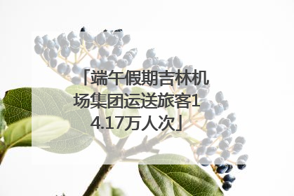 端午假期吉林机场集团运送旅客14.17万人次