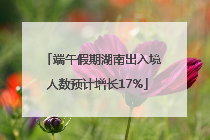 端午假期湖南出入境人数预计增长17%