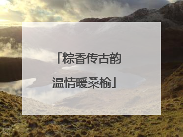 粽香传古韵 温情暖桑榆