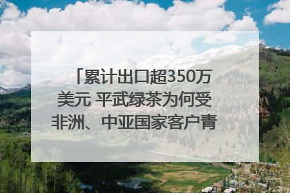 累计出口超350万美元 平武绿茶为何受非洲、中亚国家客户青睐？｜发布会观察
