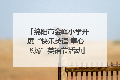 绵阳市金峰小学开展“快乐英语 童心飞扬”英语节活动