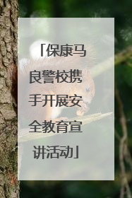 保康马良警校携手开展安全教育宣讲活动