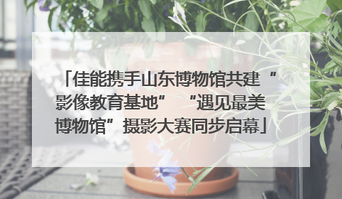 佳能携手山东博物馆共建“影像教育基地” “遇见最美博物馆”摄影大赛同步启幕