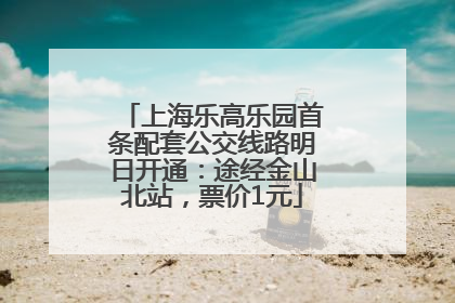 上海乐高乐园首条配套公交线路明日开通：途经金山北站，票价1元