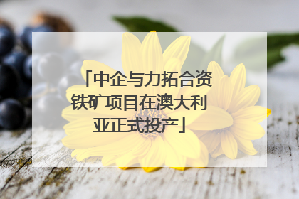 中企与力拓合资铁矿项目在澳大利亚正式投产