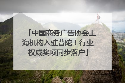 中国商务广告协会上海机构入驻普陀！行业权威奖项同步落户