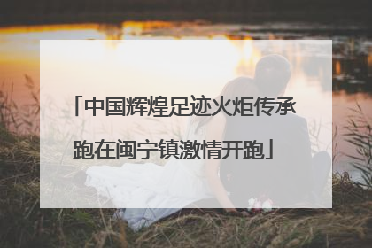中国辉煌足迹火炬传承跑在闽宁镇激情开跑