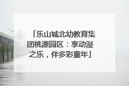 乐山城北幼教育集团桃源园区：享动漫之乐，伴多彩童年