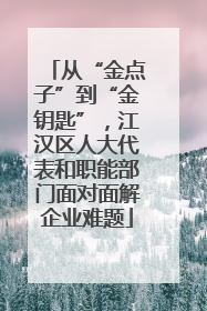 从“金点子”到“金钥匙”，江汉区人大代表和职能部门面对面解企业难题