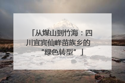 从煤山到竹海：四川宜宾仙峰苗族乡的“绿色转型”