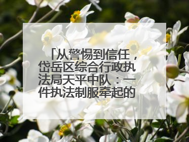 从警惕到信任，岱岳区综合行政执法局天平中队：一件执法制服牵起的温情接力
