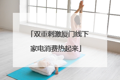双重刺激厦门线下家电消费热起来