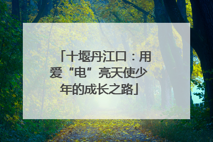 十堰丹江口：用爱“电”亮天使少年的成长之路