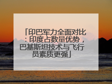 印巴军力全面对比：印度占数量优势，巴基斯坦技术与飞行员素质更强