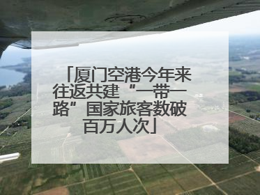 厦门空港今年来往返共建“一带一路”国家旅客数破百万人次