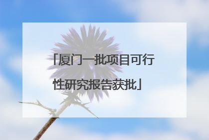 厦门一批项目可行性研究报告获批