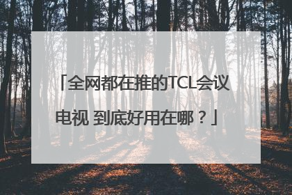 全网都在推的TCL会议电视 到底好用在哪？