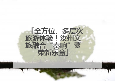 全方位、多层次旅游体验！汝州文旅融合“奏响”繁荣新乐章