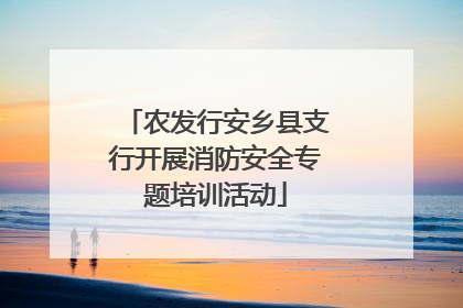 农发行安乡县支行开展消防安全专题培训活动
