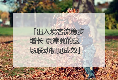 出入境客流稳步增长 京津冀的这场联动初见成效