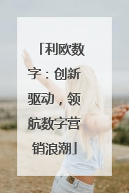利欧数字：创新驱动，领航数字营销浪潮