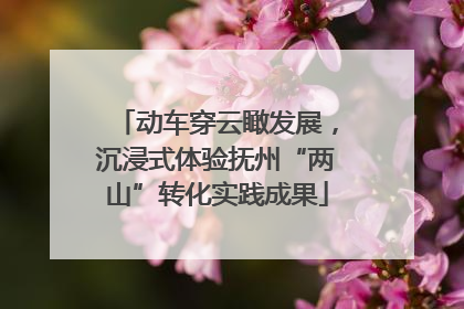 动车穿云瞰发展，沉浸式体验抚州“两山”转化实践成果