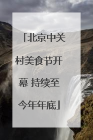 北京中关村美食节开幕 持续至今年年底
