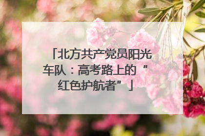北方共产党员阳光车队：高考路上的“红色护航者”