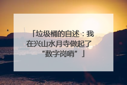 垃圾桶的自述：我在兴山水月寺做起了“数字岗哨”