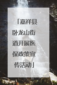 嘉祥县卧龙山街道开展医保政策宣传活动