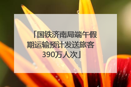 国铁济南局端午假期运输预计发送旅客390万人次