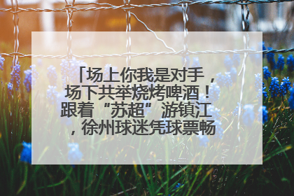 场上你我是对手，场下共举烧烤啤酒！跟着“苏超”游镇江，徐州球迷凭球票畅游名山胜景