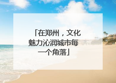 在郑州，文化魅力沁润城市每一个角落