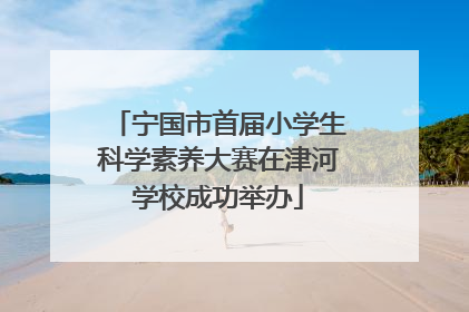 宁国市首届小学生科学素养大赛在津河学校成功举办