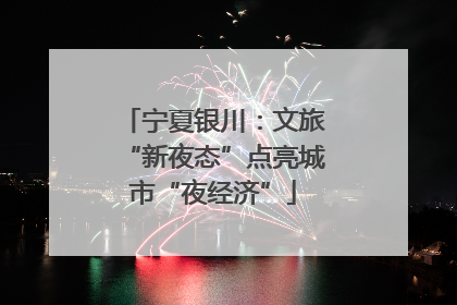 宁夏银川：文旅“新夜态”点亮城市“夜经济”