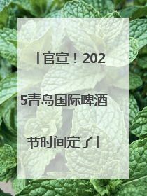 官宣！2025青岛国际啤酒节时间定了