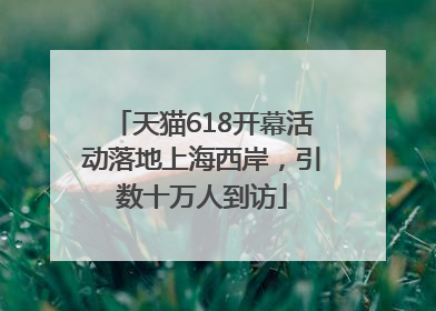 天猫618开幕活动落地上海西岸，引数十万人到访