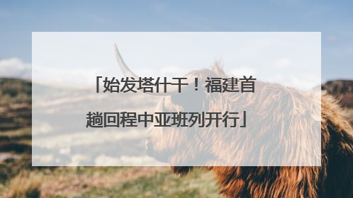 始发塔什干！福建首趟回程中亚班列开行